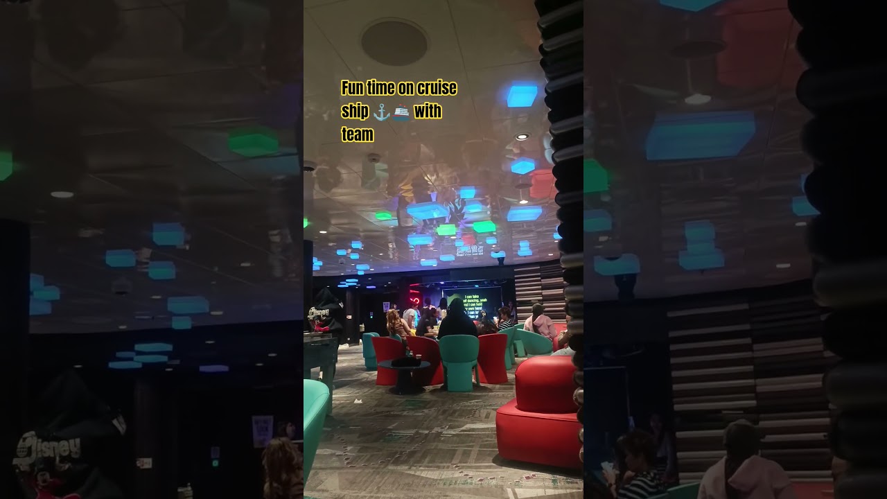 Disney fantasy cruise salon team having a good time after work