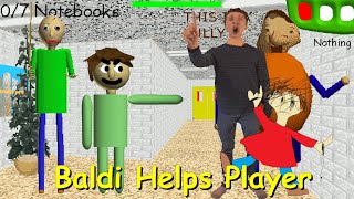 Baldi helps player - Baldi's Basics Mod