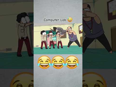 Computer Lab 😂😂😂 #hardtoonz #schoollife #animation #cartoon #schoolcomedy .