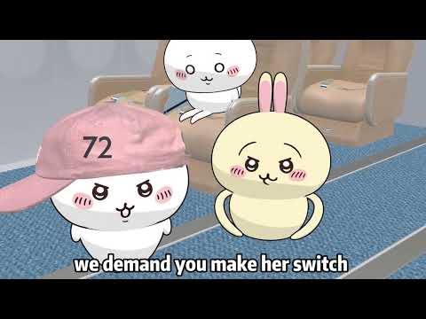 can we switch seats with you#airplane #chiikawa #drama #usagi