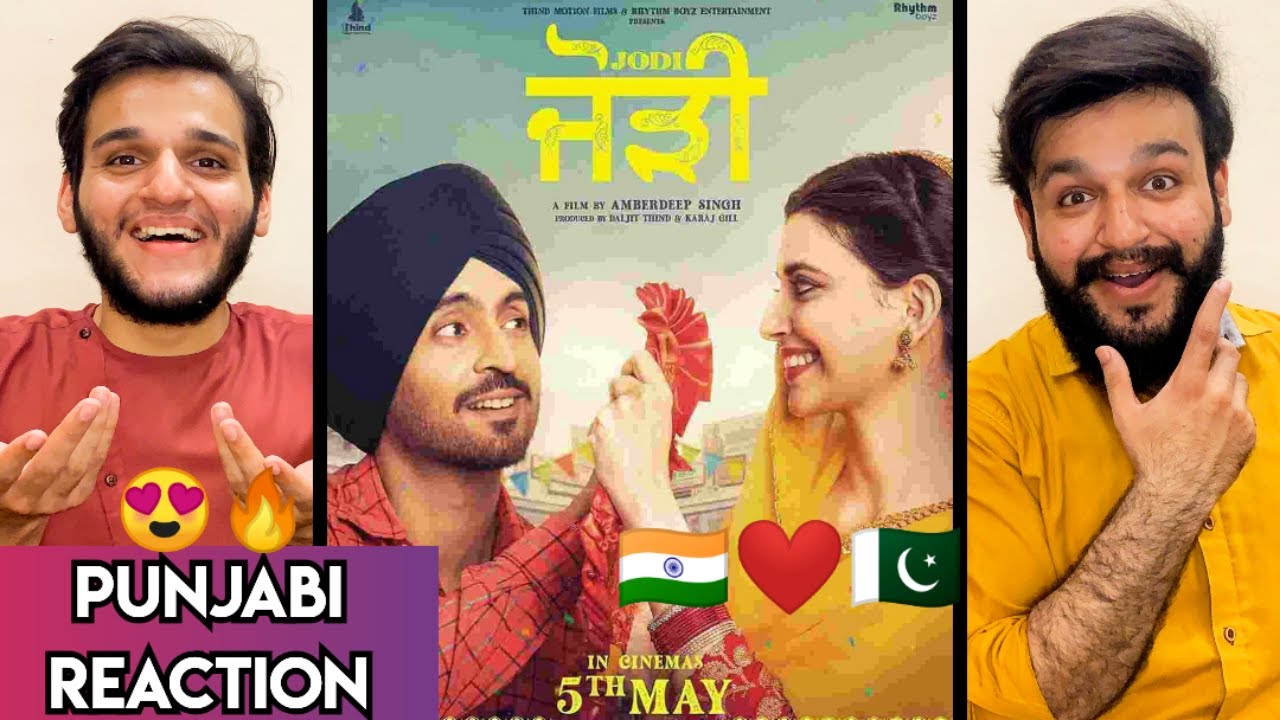 Jodi Trailer Reaction | Diljit Dosanjh | Nimrat Khaira | Amberdeep Singh | Punjabi Movie Trailer