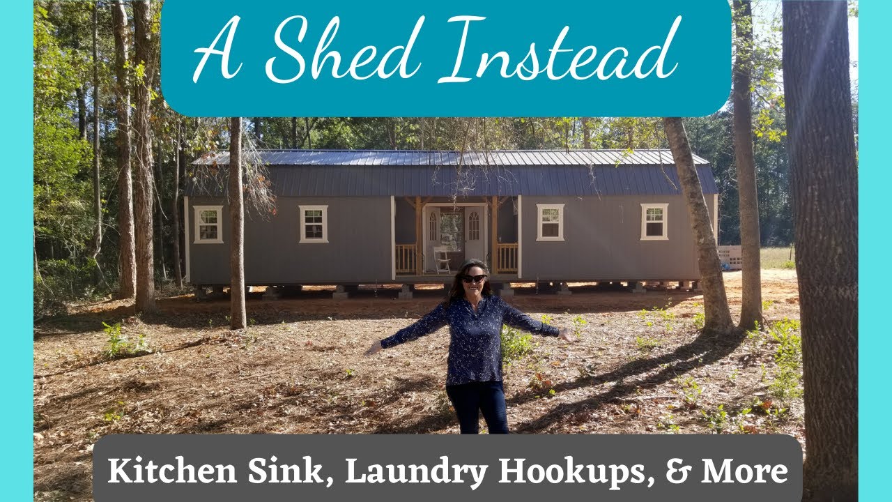 Shed to House Build Kitchen Sink, Washer/Dryer, and Updates YouTube