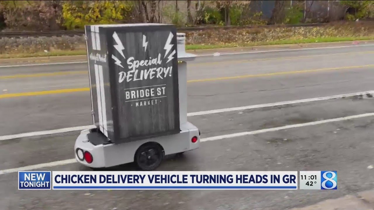 This remote-controlled courier moves chicken around metro GR