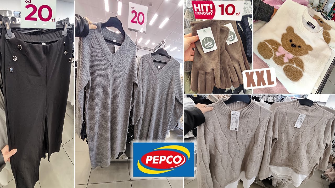 PEPCO ELEGANCKIE SPODNIE🤩 PIĘKNE SWETRY CIEPŁE PIŻAMY❗ HIT od 7 ZŁ❤️ NOWA ODZIEŻ DAMSKA HIT CENY ❗