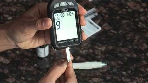 GLUCOCARD Expression: How to test your blood glucose