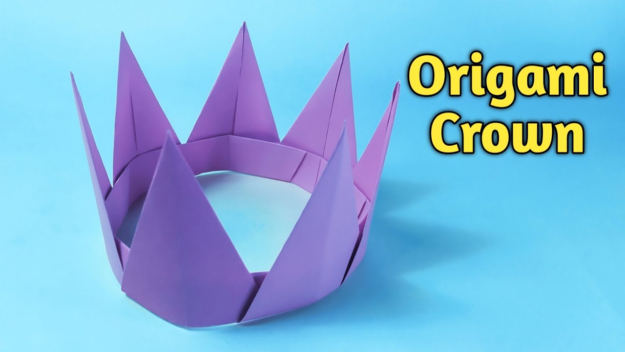 How to Make Crown 👑 (Tiara) Origami Paper Crown Making Easy Paper