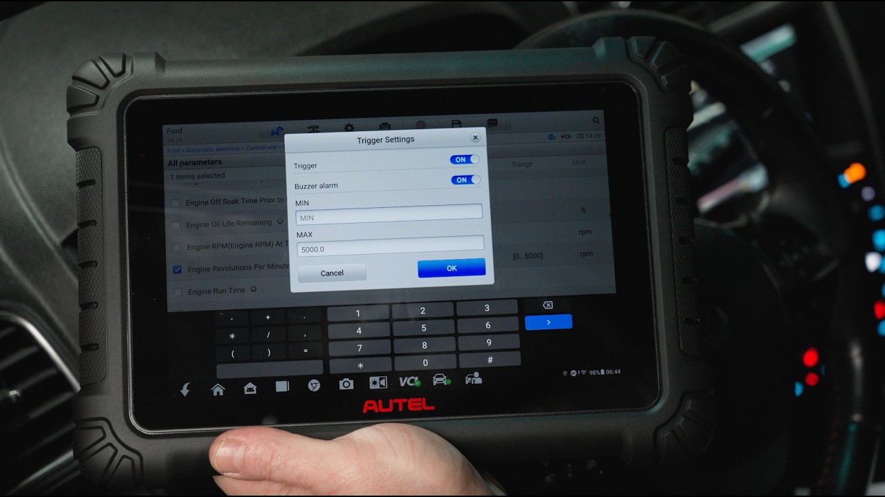 Using PID Triggers on the Autel MS906 MAX During Test Drives