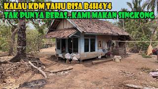 MIRIS..Akibat Kemiskinan Di Tambah Musim Kemarau..Satu Keluarga Makan Singkong..