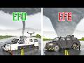 TORNADO Interceptors vs EF1 & EF6 TORNADO Levels | Teardown Physics