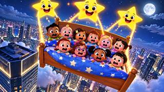 Ten  Kids Flew Away in a Magical Bed! | Twinkle Twinkle Little Star | OrangeVocoder Csupo Effects