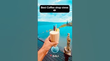Best Coffee shop views Bali ☕️🤩#bali #coffee #coffeelover #indonesia #latteart#cappuccino #barista