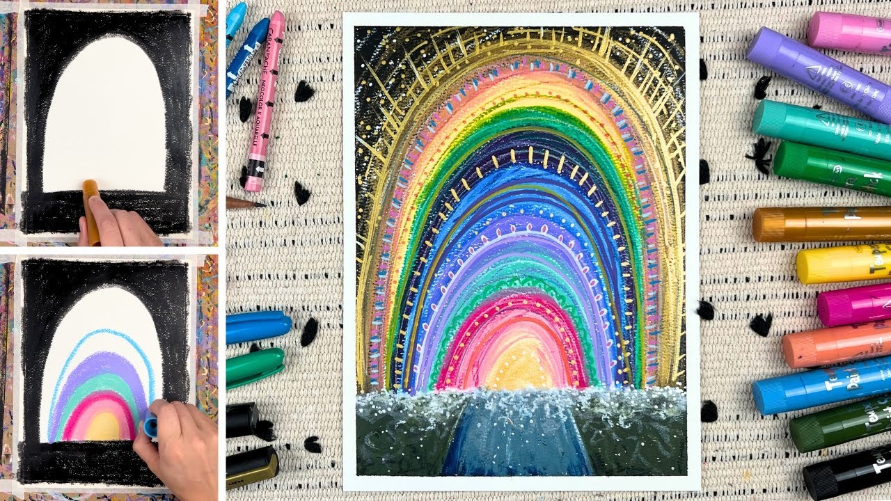 Doorway to the Heart: Mixed Media Art Meditation | Tempera Paint Sticks, Acrylic Markers, Crayons