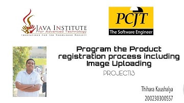 WP1 | PROJECT13 | Program the Product Registration Process Including Image Upload