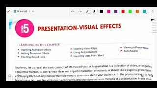 Computer Class 6 Chapter 5 (Presentation Visual Effects)[Part 1]