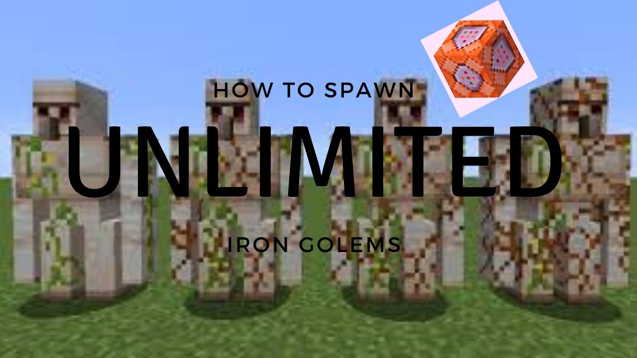 Unlimited iron golem spawner Tutorial #4