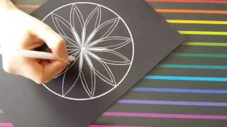 mandala easy draw hand pattern