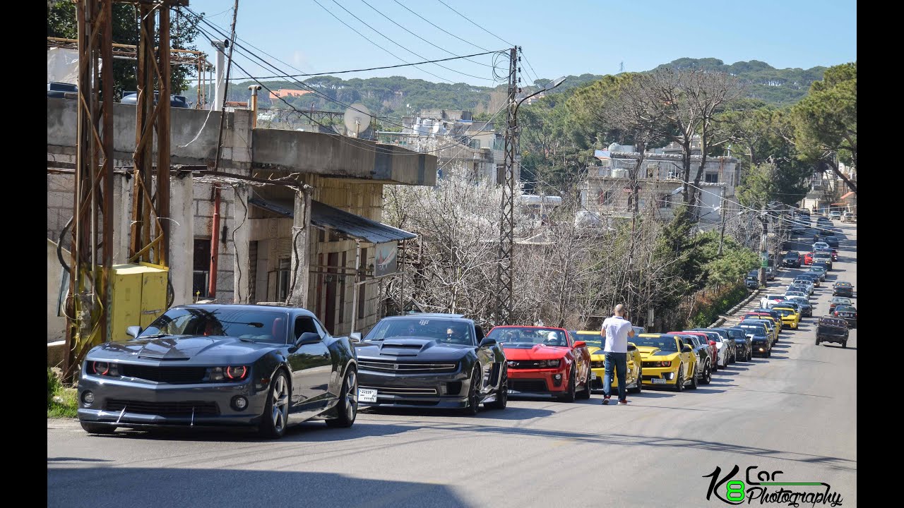 Camaro Club Lebanon ride to zaarour 28 feb 2016
