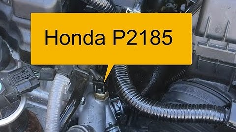 HONDA  P2185: Engine Coolant Temperature Sensor 2 Circuit High Voltage