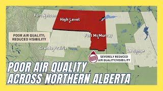 Air Quality Advisories Most Severe in Northern Alberta With Rain On The Way