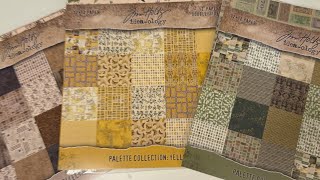 New Tim Holtz Palette Paper Collection Haul Neutral , Yellow, Green - Flip Through