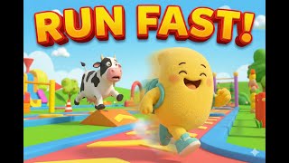 RUN FAST! 🏃💨 Tippy vs. Cow Racing Game | Fun Action Song for Kids