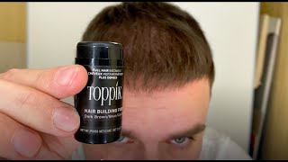 Загуститель для волос TOPPIK, эксперимент на себе, является ли Топик водоотталкивающим?