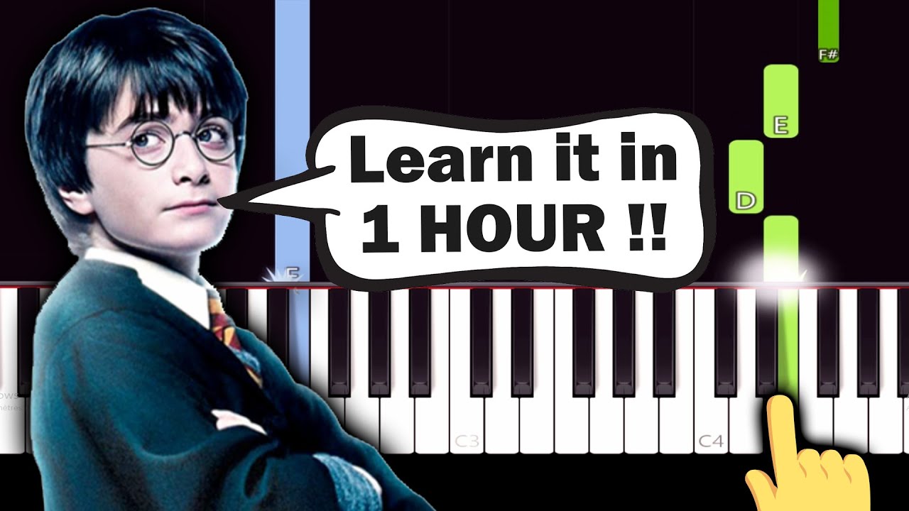 Harry Potter Theme - Hedwig's Theme - EASY Piano tutorial - YouTube