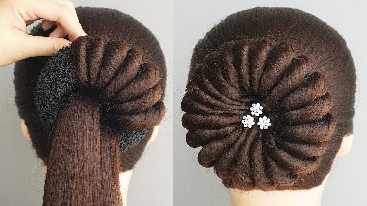 Latest Bun Hairstyles That Make You Look Attractive |  Easy Hairstyle For Long Hair Step By Step