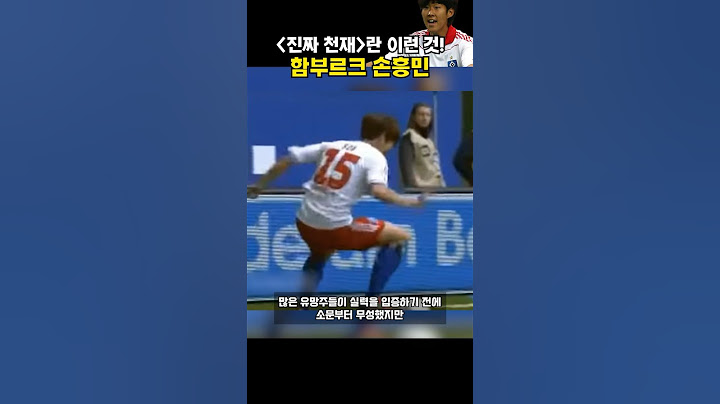 "진짜 천재"란 이런 것임을 보여준 함부르크 시절 손흥민 ㄷㄷ