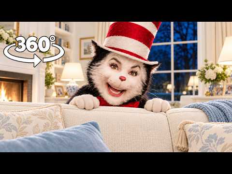 Cat in the Hat Came to Your House with a Surprise! 😱 | 360° VR 4K