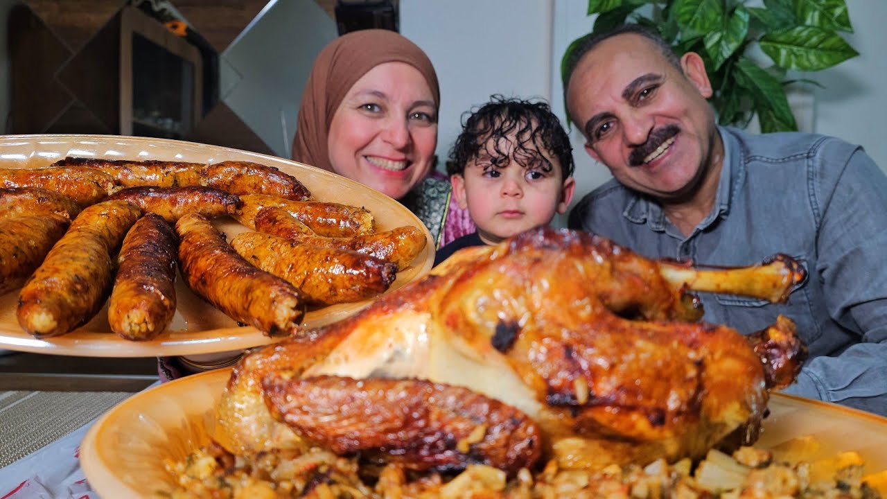 تحدى ثلاثى مابينى انا واينو ضد ابراهيم على دجاجه كامله مع الرز بالبصل ضد الممبار  والعقاب زفر😜