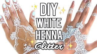 Beauty Busters: Poop or Woop? DIY White Henna + Glitter!