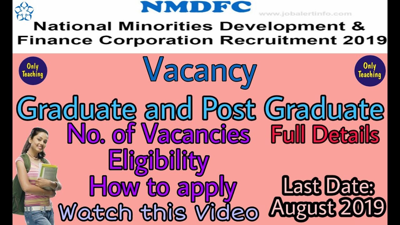 NMDFC Vacancies - YouTube