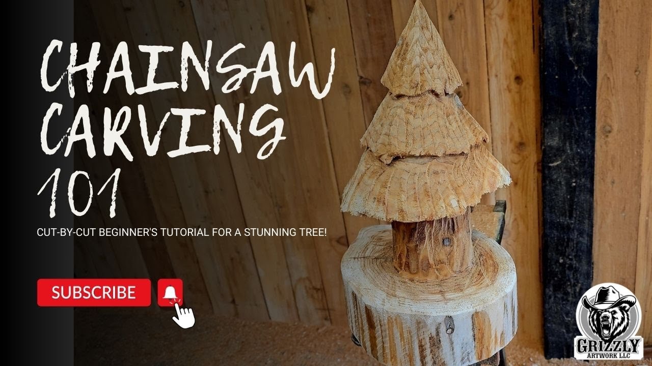 Chainsaw Carving 101: Cut-by-Cut Beginner's Tutorial for a Stunning Tree! 
