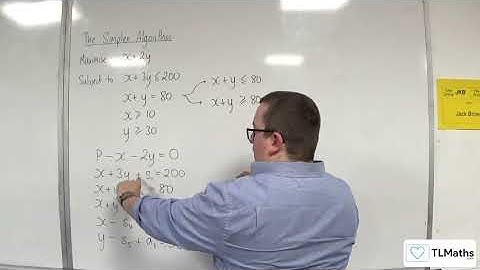 OCR MEI MwA J: Simplex Algorithm: 10 Equality Constraints