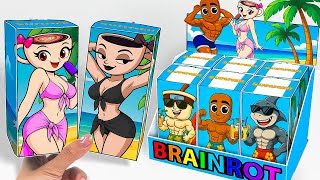 paper Diyunboxing Ballerina Cappuccina X Espressona Mystery Boxitalian Brainrot Blind Box