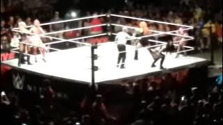 WWE Paige, Sasha Banks, and Becky Lynch vs Eva Marie, Lana, and Dana Brooke
