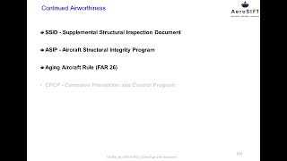 Aircraft structures introduction M6 L13 Continued Airworthiness - Part2