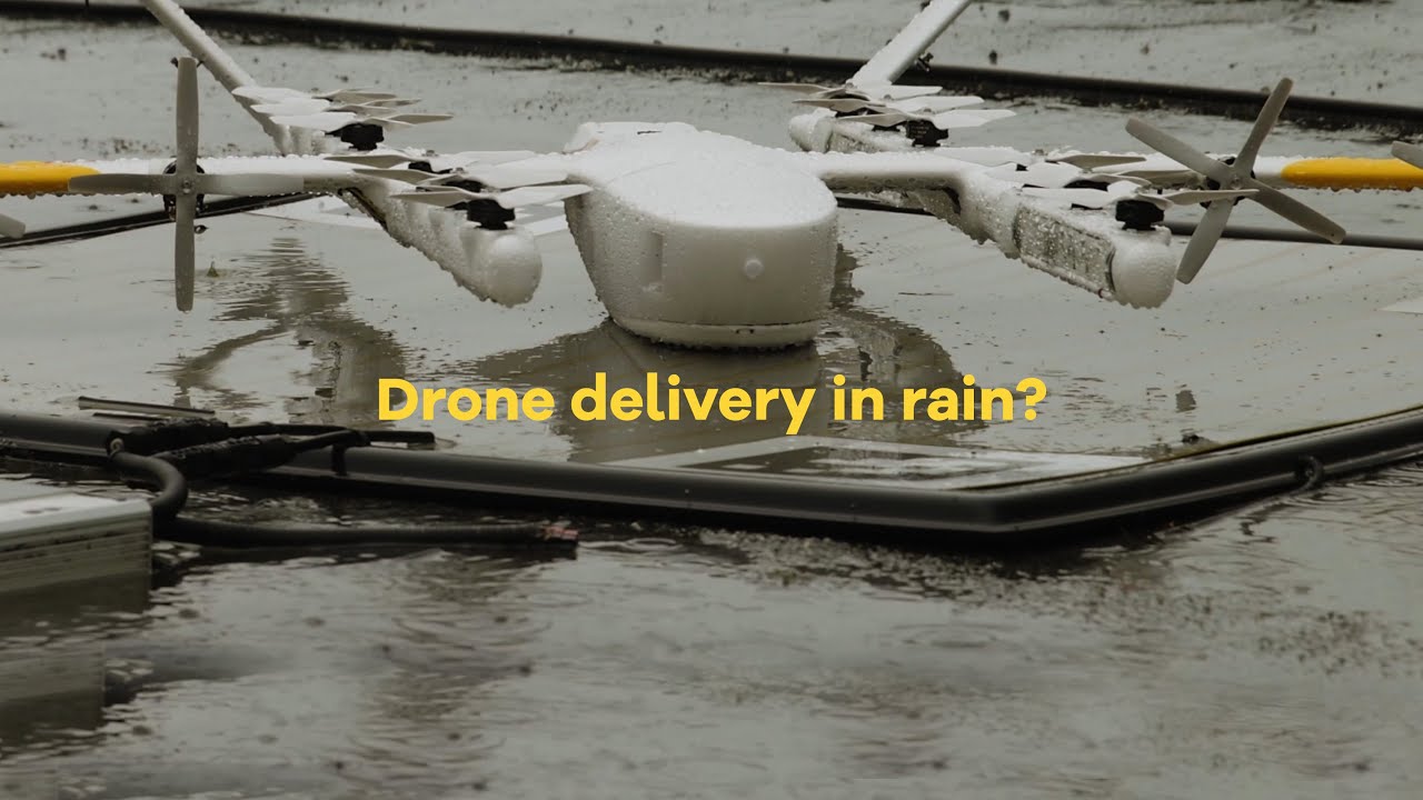 kolbøtte indebære Hej Can delivery drones fly in rain? | Wing 🌧️ - YouTube