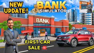 Idle Bank Simulator Money Game New Update First Car Sale & New Vault Tray - Android Gameplay 2025