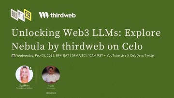 Unlocking Web3 LLMs: Explore Nebula by thirdweb on Celo