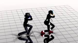 Mmd Glide Okumura With Mr.black