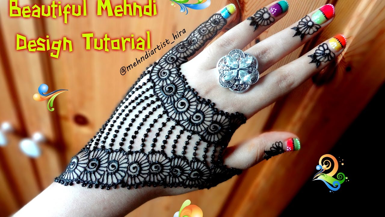 How to apply easy simple jewellery ornamental henna mehndi designs for ...