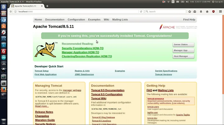 How To Install And Configure Apache Tomcat Server In Ubuntu Linux