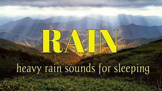 you will hear the natural rain sound and thunder at night, mixed with binaural beats and white noise