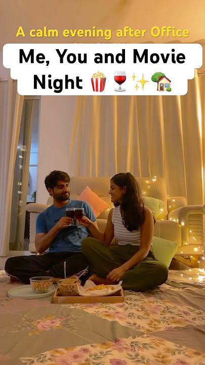 Cozy Movie Date at home ❤️ #movienight #couple #love #shorts #viralshorts #romantic #trendingshorts