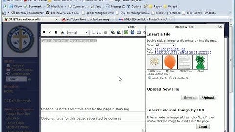 How to upload an image to Wikispaces2
