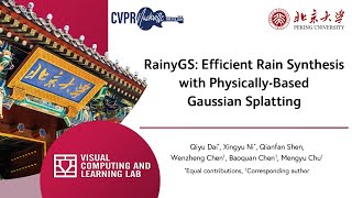 [CVPR 2025] RainyGS: Efficient Rain Synthesis with Physically-Based Gaussian Splatting