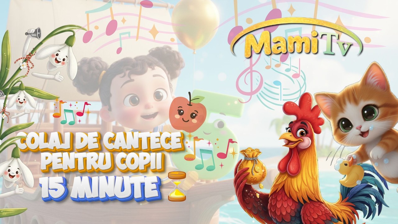 ✨COLAJ CANTECE PENTRU COPII✨ - 15 minute - muzica copii MAMITV