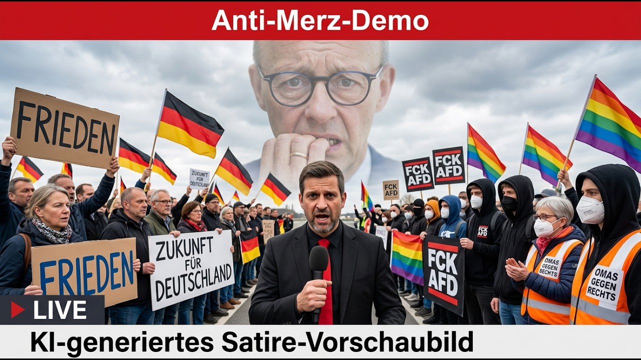🔴 LIVE  ‼️ ANTI MERZ DEMO IN PLAUEN ‼️